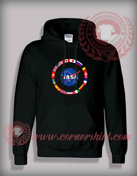 Nasa All Country Flag Hoodie - Custom Shirt Design - cornershirt.com