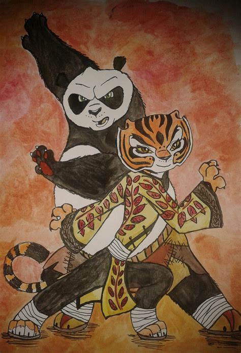 Po and tigress ( Kung fu panda 3 ) by nymeriadire on DeviantArt