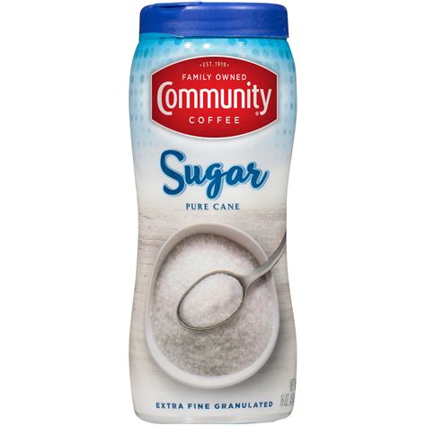 Community Coffee® Pure Cane Sugar 16 oz. Canister - Walmart.com