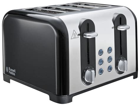 Russell Hobbs 22407 Worcester 4 Slice Toaster - Black (8358125) | Argos Price Tracker ...