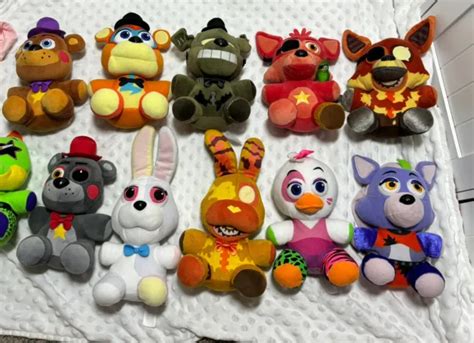 LOT OF 11 Five Nights At Freddy's Plush Stuffed Funko Foxy Freddy Vanny ...