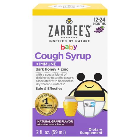 Save on Zarbee's Naturals Baby Cough Syrup + Immune Grape Flavor Order Online Delivery | MARTIN'S