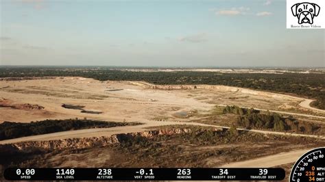 Huge hidden limestone quarry - quick fly over in Round Rock, Texas - YouTube