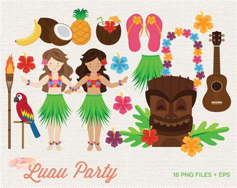 Luau Line Art