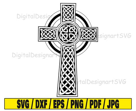 Celtic Cross Svg Celtic Svg Cross Cut File Svg Silhouette - Etsy UK