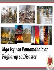 disaster.ppt - Mga Isyu sa Pamamahala at Pagharap sa Disaster Mga Paksa • • • • • Ang konsepto ...