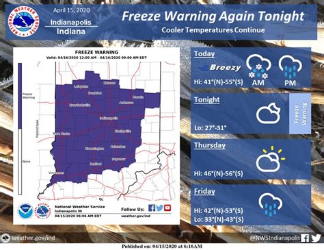 Indianapolis Weather Forecast for April 15, 2020 ~ #INwx - Indianapolis ...