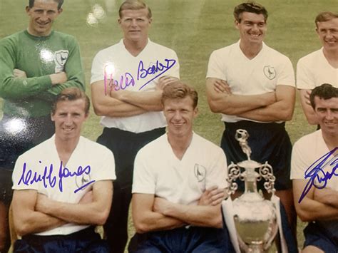 Signed Tottenham Hotspur 1961 Double Winners Photo - Its Signed Memorabilia