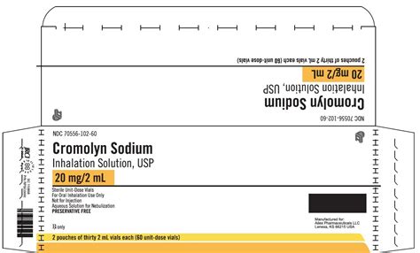 Cromolyn Sodium Inhalation Solution - FDA prescribing information, side effects and uses