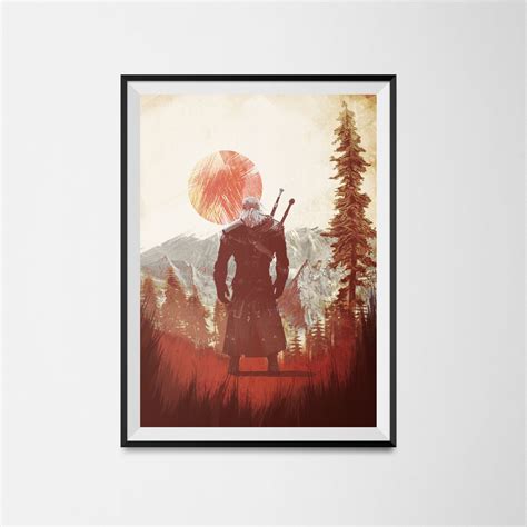 Gaming Poster Witcher Inspired Poster Premium HD Printing Easy to Frame ...