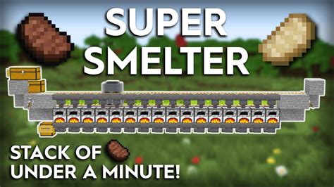 Minecraft Easiest Super Smelter Ever - Fully Automatic - Super Fast 1.16/1.15 - YouTube ...