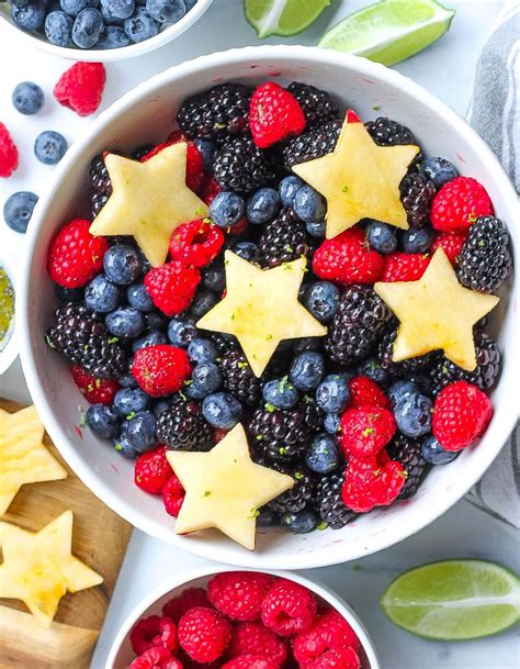 Berry Fruit Salad (with Apple Stars)- Kathryn's Kitchen