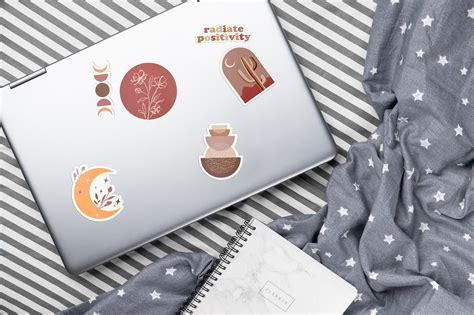 Boho Aesthetic Stickers 10 Pack Laptop Hydroflask Water - Etsy