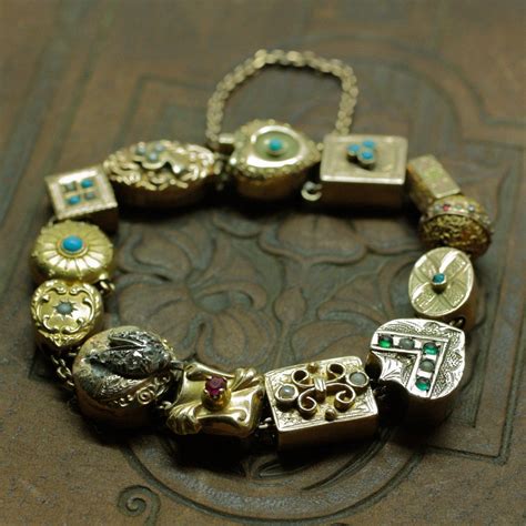 Victorian era circa 1900 gold slide bracelet – Pippin Vintage Jewelry