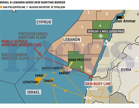 Israel–Lebanon Maritime Boundary Agreement: An Assessment | Manohar Parrikar Institute for ...