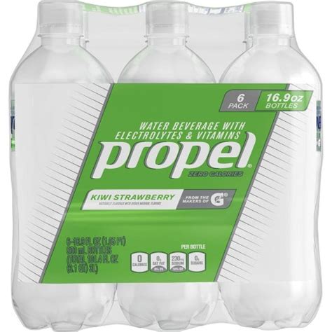 Propel Zero Kiwi Strawberry Nutrient Enhanced Water - 6pk/16.9 Fl Oz ...