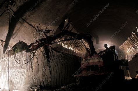 Metro train tunnel construction - Stock Image - C003/6883 - Science Photo Library