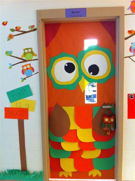 Fall is a Hoot! Owl fall classroom door decor! Owl Classroom Door ...