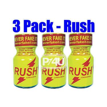 Buy Rush 3-Pack (10ml) poppers. Real, Fresh Rush Poppers poppers for sale today.