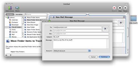 Automator Tutorial: Getting Started with the Mac OS X Automator -- Reality Distortion: Macs, Mac ...