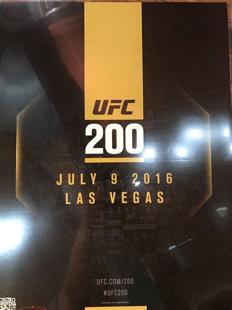 UFC 200 poster Las Vegas Nevada 7/9/2016 – Sold Out Posters