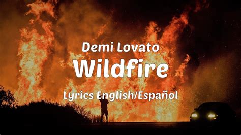 Demi Lovato - Wildfire (Lyrics English/Español) - YouTube