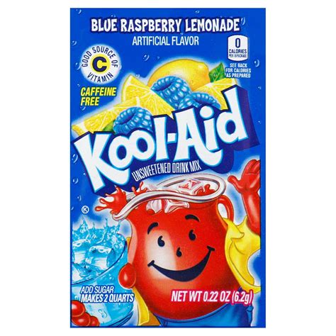 Kool-Aid Blue Raspberry Lemonade Unsweetened Drink Mix - Shop Mixes ...