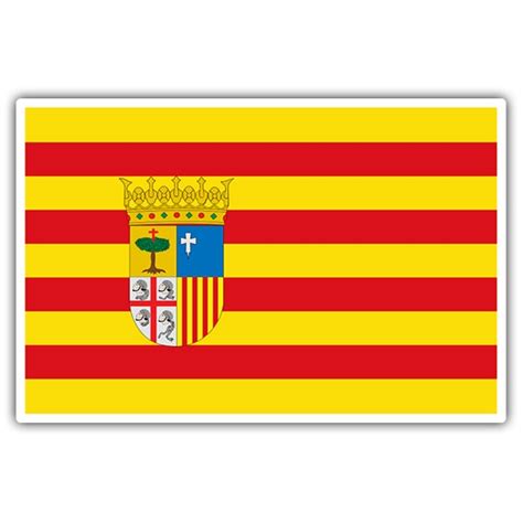 Flag Sticker of Aragon | MuralDecal.com