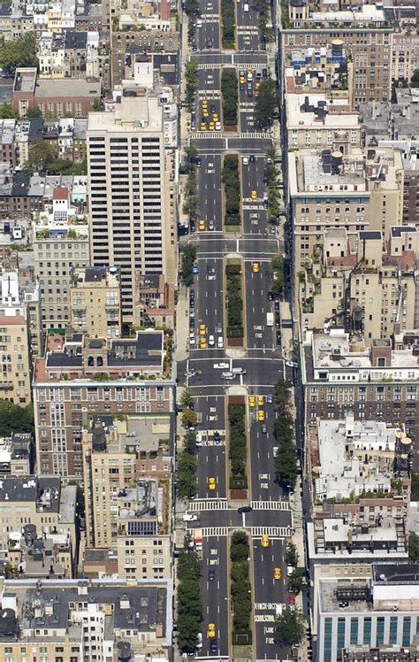 Aerial View Of Park Ave. In Manhattan by New York Daily News Archive