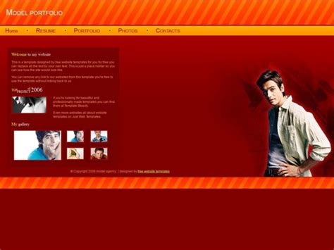 Plantillas HTML/CSS Gratis para Descargar: Model Portfolio - Plantillas HTML Gratuitas