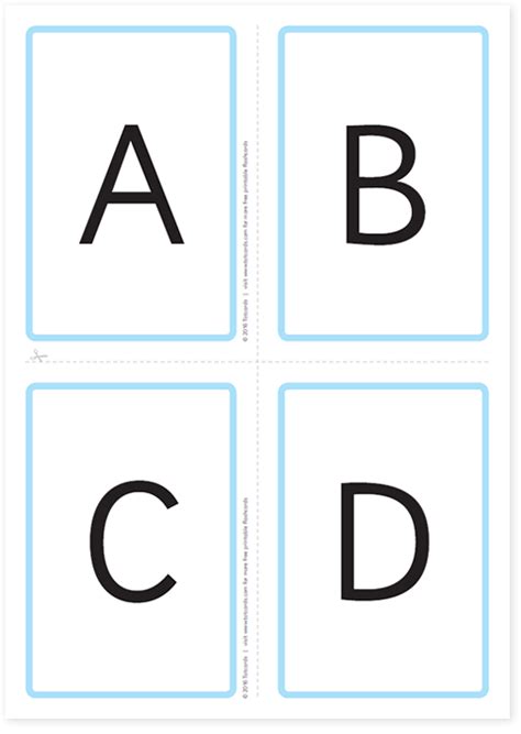 Printable alphabet flash cards ABCD – Printable graphics