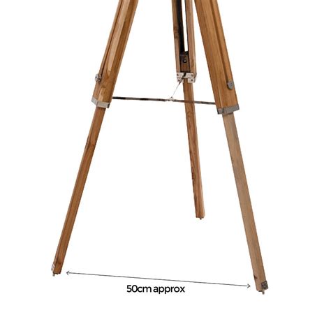 natural wood tripod floor lamp base by quirk | notonthehighstreet.com