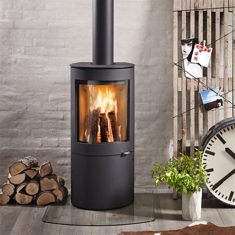 Westfire Uniq 26 SE Convection Wood Burning Stove in Black - Simply Stoves