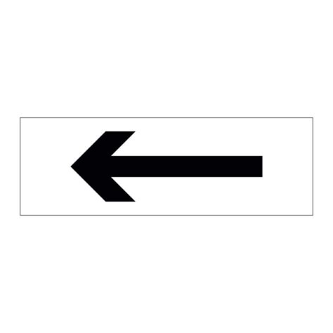 Left directional arrow sign | British Safety Signs