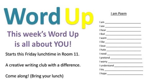 Creative Writing prompts for a writing club | Teaching Resources