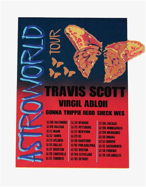 Travis Scott Astroworld Tour Poster Print :: Behance