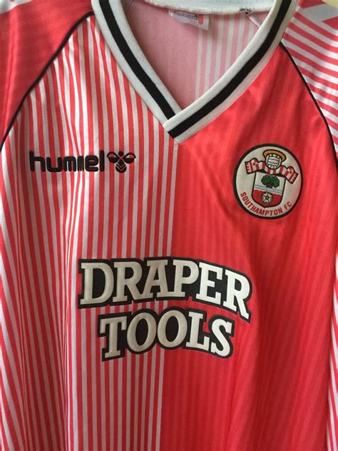 Southampton Home football shirt 1987 - 1989. Sponsored by Draper Tools