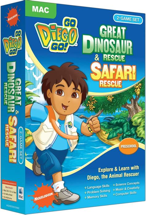 Go Diego Go - Great Dinosaur Rescue and Safari Rescue (Mac): Amazon.co.uk: Software