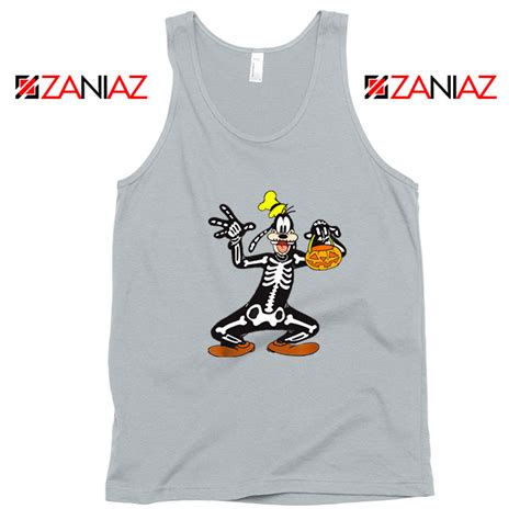 Goofy Skeleton Tank Top Disney Halloween Merch Tops - ZANIAZ.COM