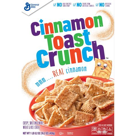 Cinnamon Toast Crunch, Cereal, with Whole Grain, 16.2 oz - Walmart.com