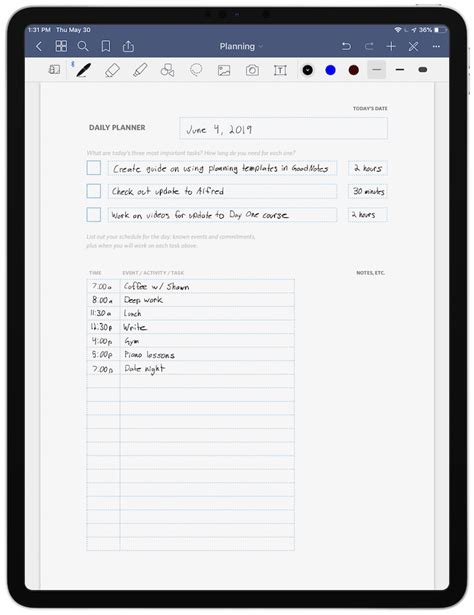 How to Use Custom Planning Templates Inside of GoodNotes – The Sweet Setup