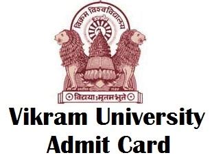 Vikram University Admit Card 2018 Download ATKT Hons Special BEd Ujjain Exam Admit Card 2018 Private