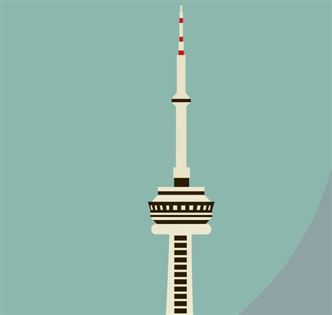 Toronto Skyline, CN Tower Canada Art City Decor