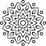 Simple Mandalas To Print And Color sketch template