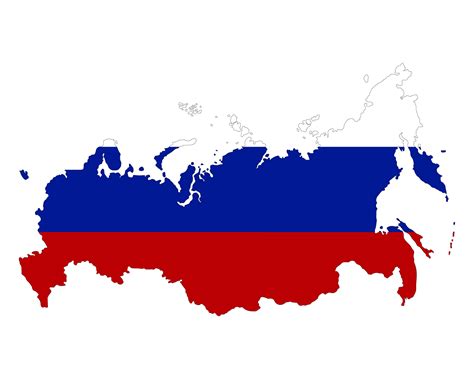 Russia map with Russian flag. Map of Russia. 29204577 PNG