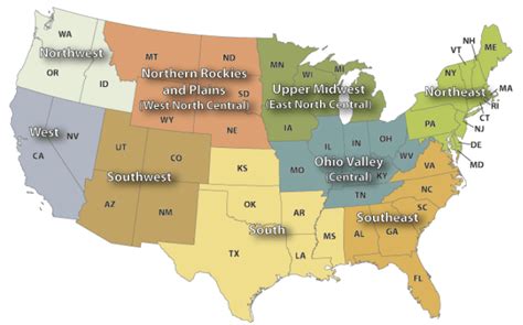 2: Climate regions map of US [35] | Download Scientific Diagram