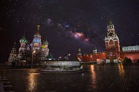 Red Square In Moscow, Russia | Night sky photography, Night sky photos ...