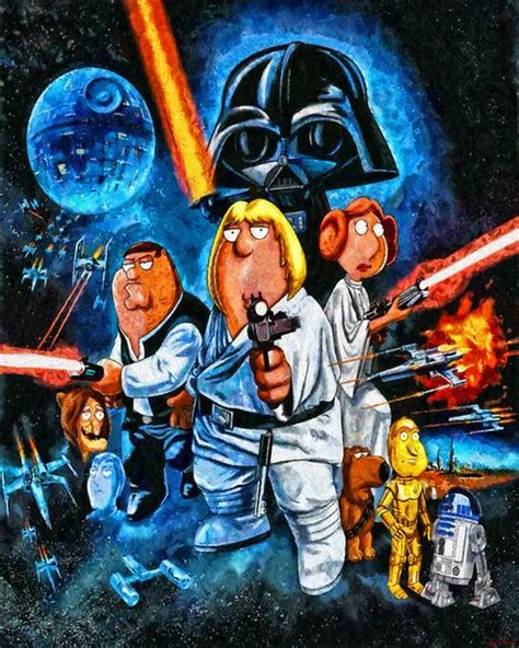 Family Guy Star Wars Parody Art Print by Joe Misrasi | Society6 | Star ...