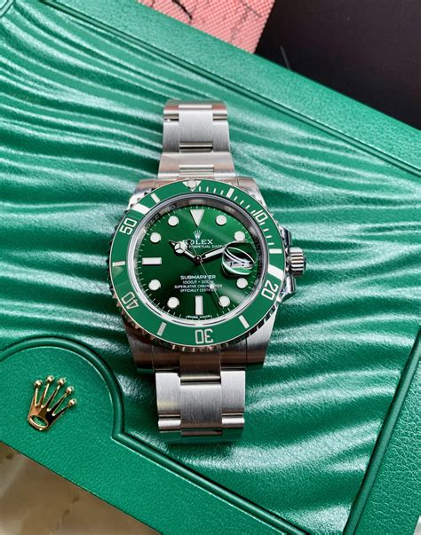 ROLEX HULK SUBMARINER GREEN DIAL AND BEZEL 116610LV - Carr Watches