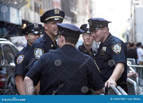 New York Police Department Superboat Passing The 218 Boat Editorial ...